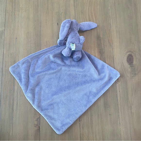 Jellycat Lovey Bashful Bunny Purple Security Blanket Infant Toy Soft Rare - Picture 6 of 6